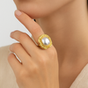 Adjustable Classic Pearl Dome Ring