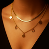 Golden Coin Layered Necklace