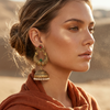 MEHFIL Morni Jhumka Earrings
