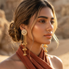 NOOR Pearl Chaandbali Earrings