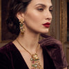 VINTAGE Floral Pendant Jewellery Set