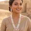 NOOR Pearl Floral Necklace Set