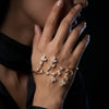 Hand Harness Minimal Design|Gold Plated Hand Harness |Fashion Hand Harness Jewellery For Women & Girls