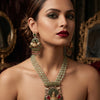 MEHFIL Heritage Jewellery Set With Artificial Stones (Necklace & Earrings)