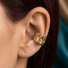 Gold Plated Cuff Earrings for Women | Trendy Fashion Jewellery | Party Wear & Everyday Earrings | Luxury Party Wear Statement Earrings For Daily Wear &  Causal Wear Earrings