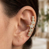 Gold Plated Cuff Earrings for Women | Trendy Fashion Jewellery | Party Wear & Everyday Earrings | Luxury Party Wear Statement Earrings For Daily Wear &  Causal Wear Earrings