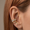 Gold Plated Cuff Earrings for Women | Trendy Fashion Jewellery | Party Wear & Everyday Earrings | Luxury Party Wear Statement Earrings For Daily Wear &  Causal Wear Earrings
