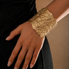 Gold Plated Cuff Bracelet for Women | Adjustable Designer Open Bracelet | Minimal Statement Jewellery | Trendy Fashion Jewellery | Trendy Causal & Party Wear Jewellery