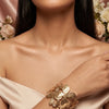 Gold Plated Cuff Bracelet for Women | Adjustable Designer Open Bracelet | Minimal Statement Jewellery | Trendy Fashion Jewellery | Trendy Causal & Party Wear Jewellery