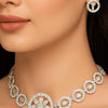 Classic Crystal Medallion Necklace Set
