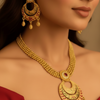 Antique Gold Statement Necklace Set