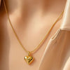Golden Heart Pendant Necklace