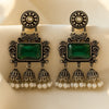 Emerald Veer Jhumka Drops