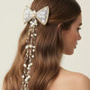 Pearl Bow Hair Clip for Women | Trendy Party & Occasion Hair Accessory