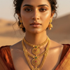 AAROHI Temple Layered Necklace Set