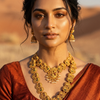 VAANI Peacock Heritage Necklace Set