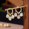 Luna Cluster Hoop Drops
