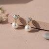 PEARL Drop Stud Earrings for Women