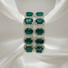 Adjustable Emerald Link Tennis Bracelet
