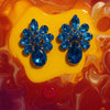 Sapphire Bloom Drop Earrings