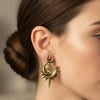 ANTIQUE Sun Moon Statement Earrings for Women