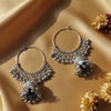 OXIDISED Jhumka Hoop Earrings for Women