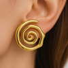 Golden Spiral Ear Cuffs