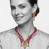 Luxury Deer Cubic Zirconia Statement Necklace Set for Women | Premium Brass Bridal & Party Wear Jewellery with Matching Earrings