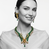 RAAS Deer Cubic Zirconia Gold Plated Designer Jewellery Set  (Neck Piece & Earrings)