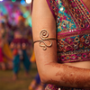 Navratri Garba Alloy Gold-plated Arm Cuff