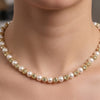 Gold Plated Pearl & Bead Choker Necklace for Women | Elegant Pearl Necklace | Party, Wedding & Festive Jewellery