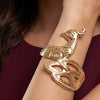 Anti-Tarnish Gold Plated Cuff Bracelet for Women | Adjustable Designer Open Bangle | Minimal Statement Jewellery | Trendy Fashion Jewellery | Trendy Causal & Party Wear Jewellery