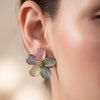 Pastel Flower Stud Earrings for Women | Cute Floral Resin Fashion Earrings| Trendy Earrings For Causal & Party Wear