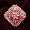 Traditional Adjustable Finger Ring for Women |Gold Plated Ethnic Statement Ring | Festive Jewellery