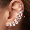Anti-Tarnish Statement Earcuff  For Women |Rose gold Plated Luxury Fashion Jewellery | Party Wear