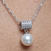Anti-Tarnish Silver Plated Pendant Necklace for Women | Elegant Party Wear Chain | Fashion Chain for Daily & Causal Wear