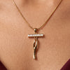 Anti-Tarnish Gold Plated Pendant Necklace for Women | Elegant Party Wear Chain | Fashion Chain for Daily & Causal Wear