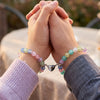 Magnetic Heart Couple Bracelet Set for Men & Women | Multicolour Beaded Matching  Bracelet For Love| Long Distance Relationship Gift