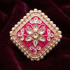 Traditional Adjustable Finger Ring for Women |Gold Plated Ethnic Statement Ring | Festive Jewellery
