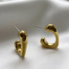 Gold Pearl Half Hoop Earrings for Women | Elegant Korean Style Earrings| Trendy Earrings For Causal & Party Wear