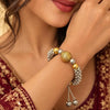 Traditional Gold & Silver Ghungroo Beaded Bracelet