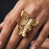 Anti-Tarnish Gold Plated Chunky Ring | Bold Statement Jewellery