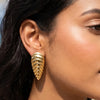 Anti-Tarnish Gold Plated Stud Earrings | Elegant Everyday Jewellery