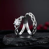 Adjustable Couple Ring Set for Him & Her | Romantic Matching Rings | Gift for Couples | Wedding, Engagement & Daily Wear | Valentine's Day Gift