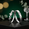 Adjustable Couple Ring Set for Him & Her | Romantic Matching Rings | Gift for Couples | Wedding, Engagement & Daily Wear | Valentine's Day Gift