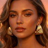 Gold Colour Plated Earrings