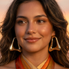 Gold Colour Plated Earrings