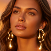 Gold Colour Plated Earrings