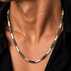 Silver Plated Stainless Steel Chain for Men