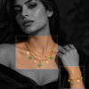 Anti-Tarnish Gold Plated Necklace for Women|Necklace With Single Bracelet